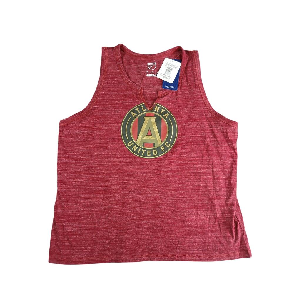 MLS Shirt Womens Medium Tank Top Red Atlanta United FC Soccer Athletic NWT